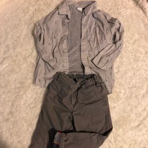Boys 4t bundle Henley, top, and pants